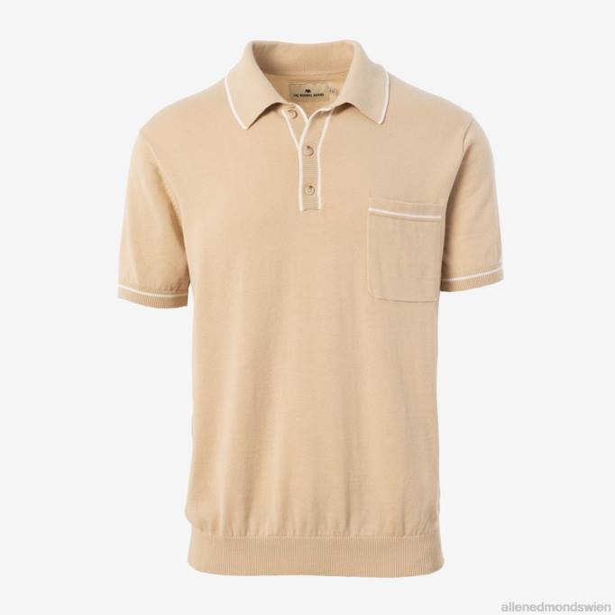 Allen Edmonds Clothing D66B153 | Allen Edmonds Das normale Strickpolo der Marke Robles bräunen unisex