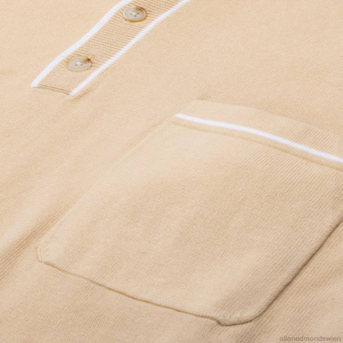 Allen Edmonds Clothing D66B153 | Allen Edmonds Das normale Strickpolo der Marke Robles bräunen unisex
