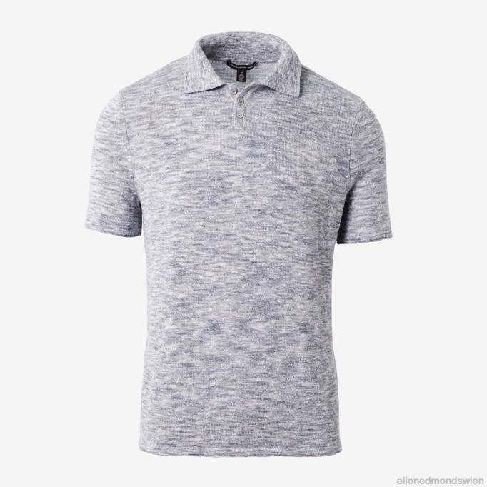 Allen Edmonds Clothing D66B154 | Allen Edmonds Herbstliches Poloshirt aus Kaschmir-Baumwollstrick Blau unisex