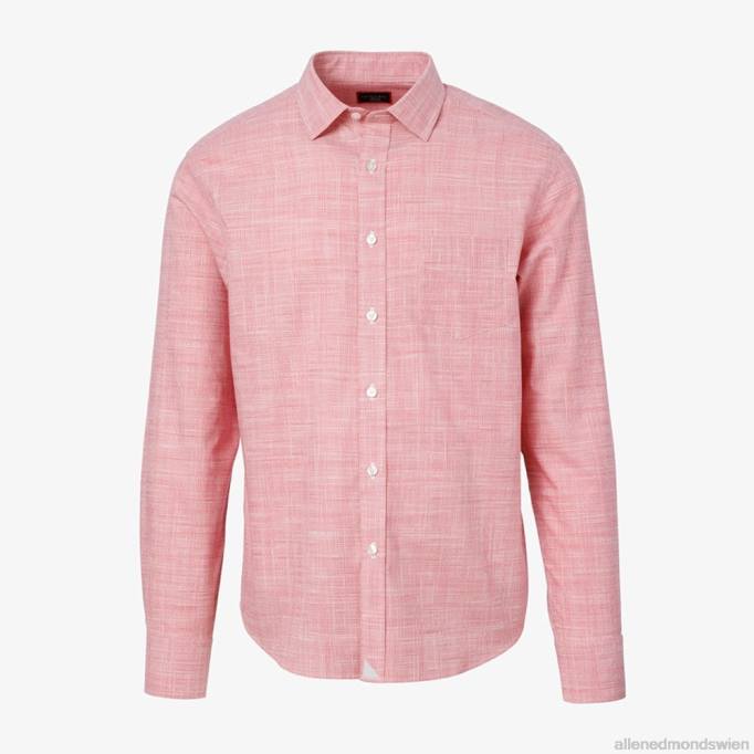Allen Edmonds Clothing D66B162 | Allen Edmonds untuckit Avellino Langarmshirt Rot unisex