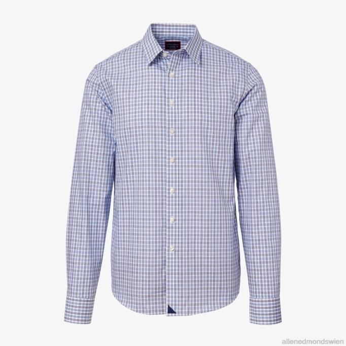 Allen Edmonds Clothing D66B167 | Allen Edmonds untuckit durif Langarmshirt Blau unisex