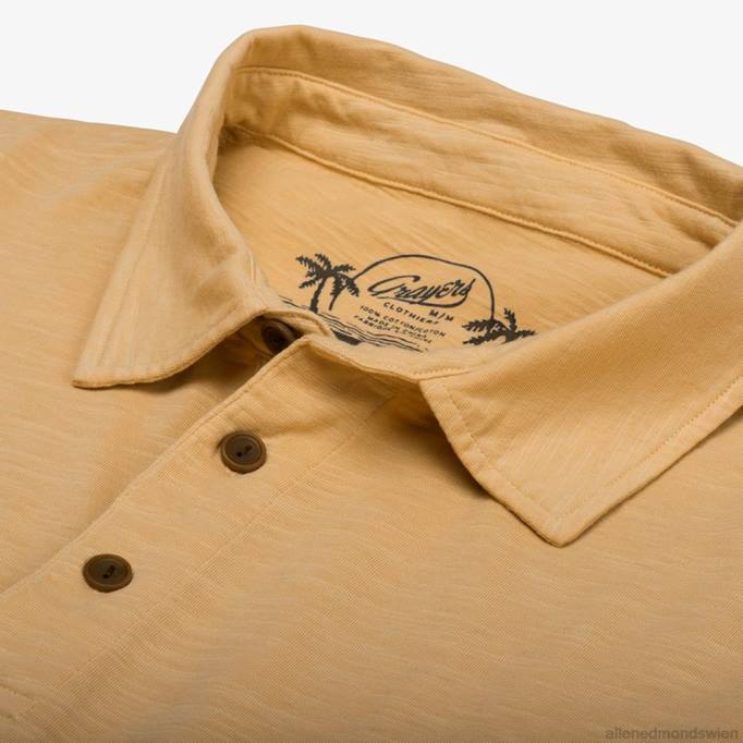 Allen Edmonds Clothing D66B193 | Allen Edmonds Greyers South Bay Slub-Polo Ananas unisex