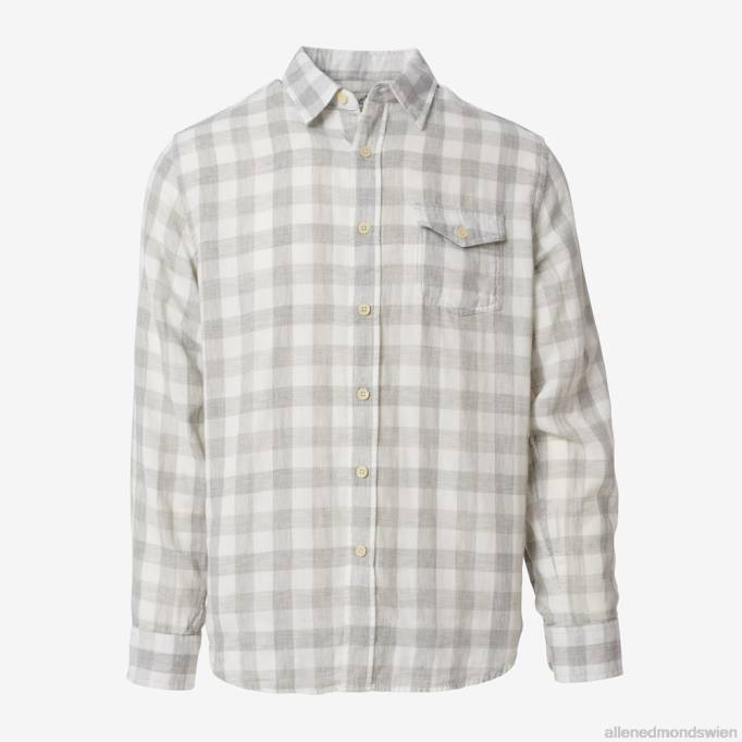 Allen Edmonds Clothing D66B195 | Allen Edmonds Graues Durham-Karohemd Blau unisex