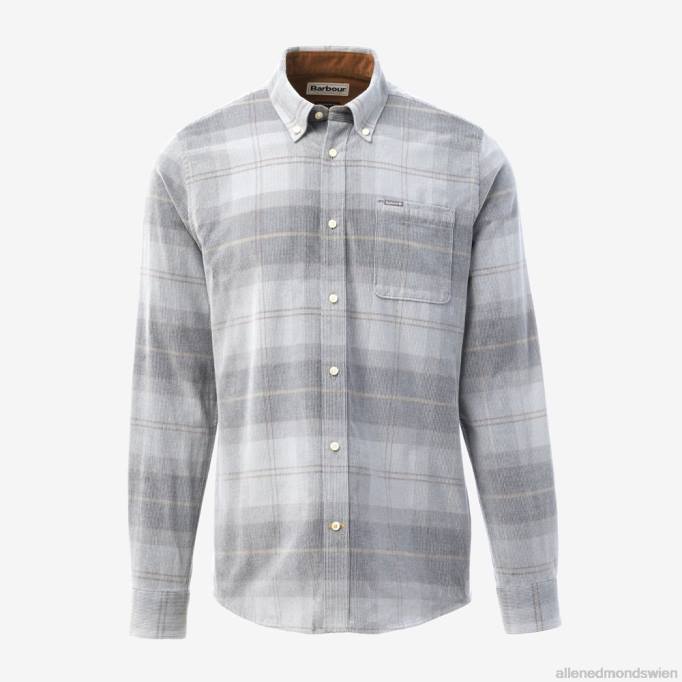 Allen Edmonds Clothing D66B209 | Allen Edmonds Maßgeschneidertes Hemd von Barbour Blair grau unisex