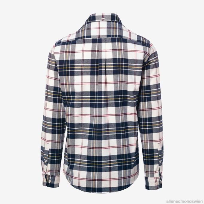 Allen Edmonds Clothing D66B221 | Allen Edmonds Barbour Ronan maßgeschneidertes Karohemd weiß kariert unisex
