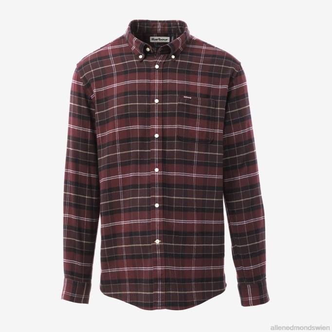 Allen Edmonds Clothing D66B225 | Allen Edmonds Maßgeschneidertes Hemd von Barbour Kyeloch Rot unisex