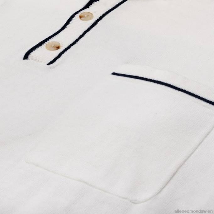 Allen Edmonds Clothing D66B496 | Allen Edmonds Das normale Strickpolo der Marke Robles Weiß unisex