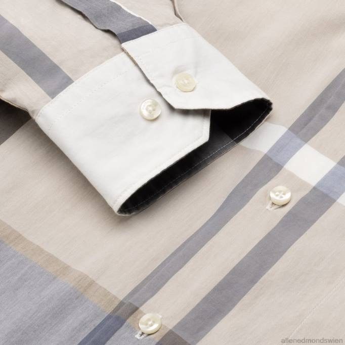 Allen Edmonds Clothing D66B539 | Allen Edmonds Maßgeschneidertes Hemd von Barbour Harris bräunen unisex