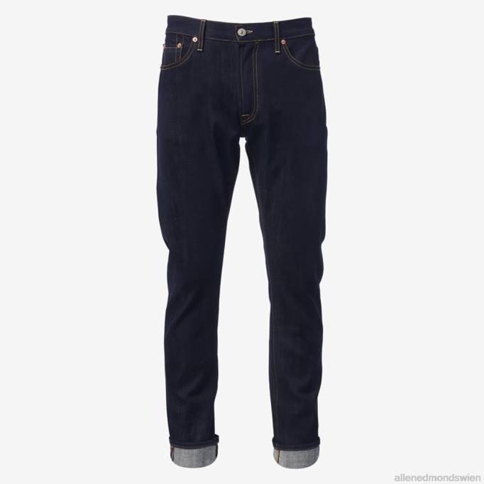 Allen Edmonds Clothing D66B161 | Allen Edmonds Civilaire – Slim-Jeans „Walker“ mit geradem Bein in Overdye Raw überfärbtes Rohblau unisex