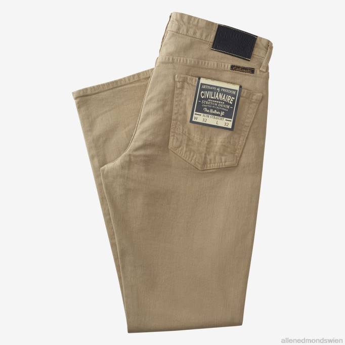 Allen Edmonds Clothing D66B498 | Allen Edmonds Civilaire Walker Slim-Jeans mit gerader Passform khaki unisex