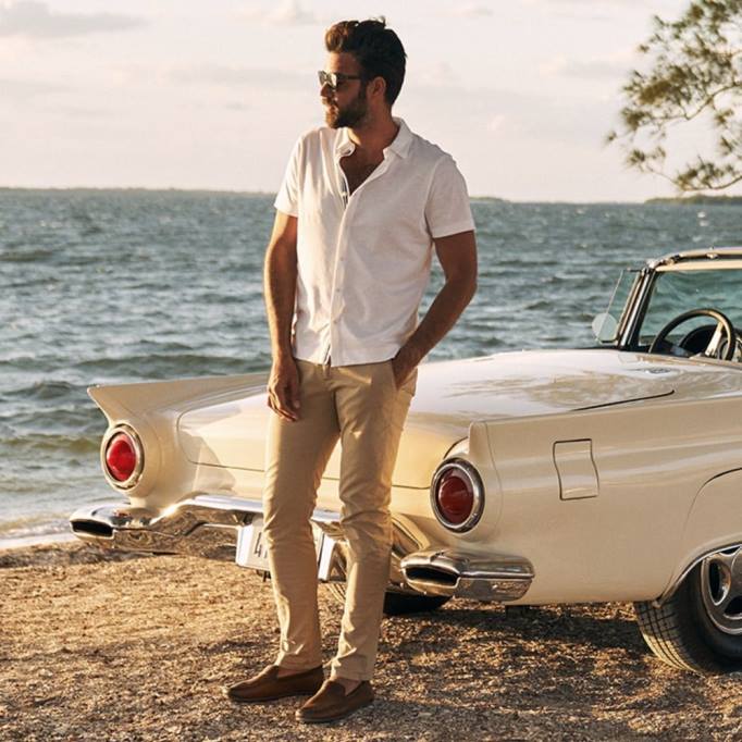 Allen Edmonds Clothing D66B498 | Allen Edmonds Civilaire Walker Slim-Jeans mit gerader Passform khaki unisex