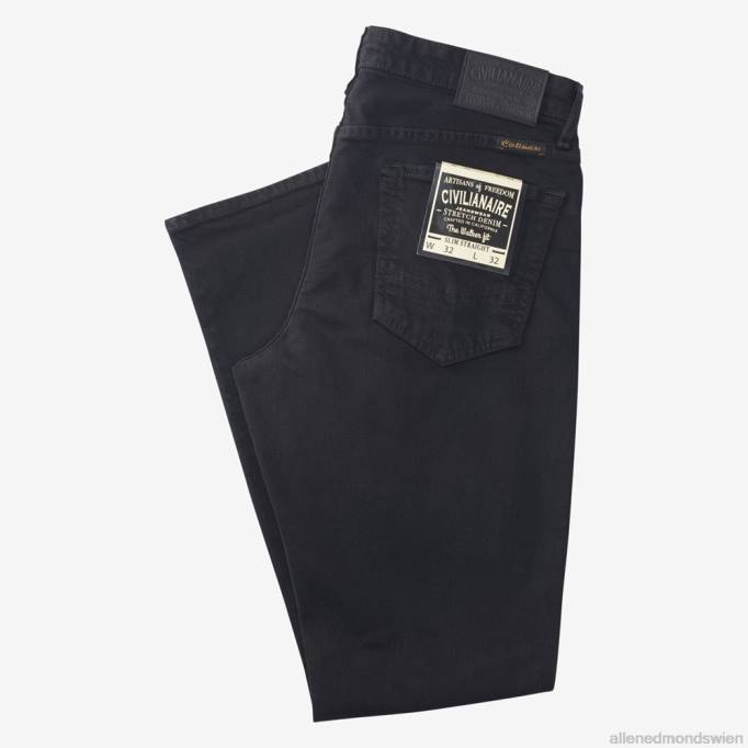 Allen Edmonds Clothing D66B499 | Allen Edmonds Civilaire Walker Slim-Jeans mit gerader Passform Schwarz unisex