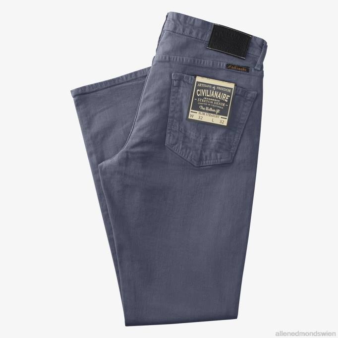 Allen Edmonds Clothing D66B502 | Allen Edmonds Civilaire Walker Slim-Jeans mit gerader Passform Schieferblau unisex