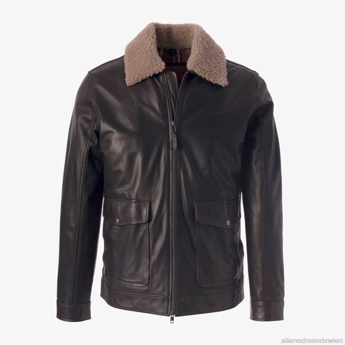 Allen Edmonds Clothing D66B159 | Allen Edmonds Bomberjacke aus Lammfell braun unisex