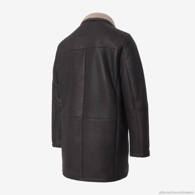 Allen Edmonds Clothing D66B166 | Allen Edmonds seidige Shearling-Jacke kastanienbraun unisex
