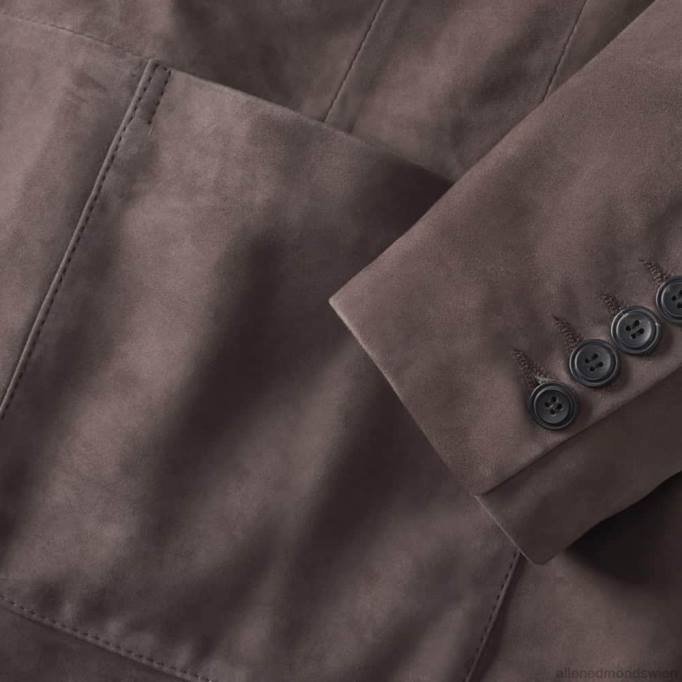 Allen Edmonds Clothing D66B174 | Allen Edmonds Blazer aus Ziegenwildleder braun unisex