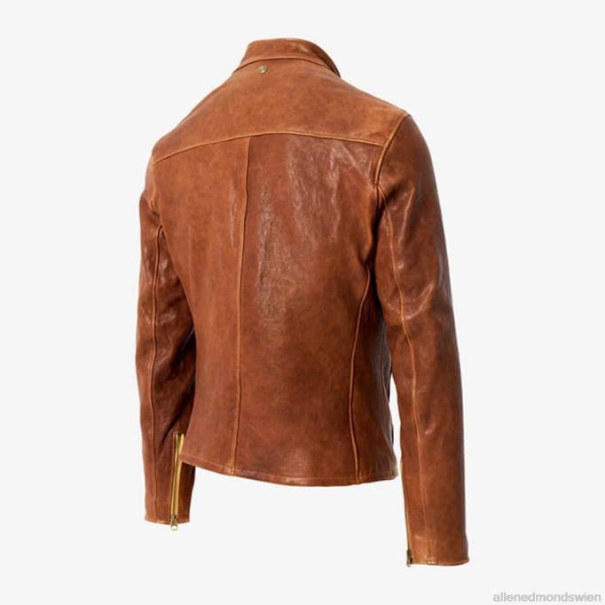 Allen Edmonds Clothing D66B176 | Allen Edmonds Cafe-Racer-Jacke braun unisex