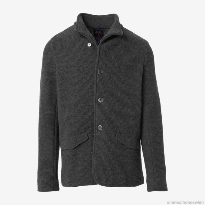 Allen Edmonds Clothing D66B178 | Allen Edmonds Blazer aus Wollstrick Anthrazitgrau unisex