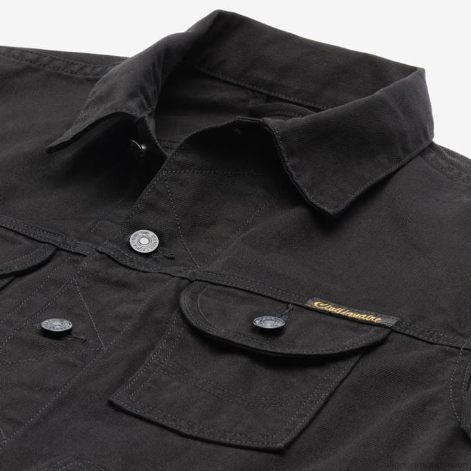 Allen Edmonds Clothing D66B194 | Allen Edmonds Zivile Jeansjacke schwarze Spülung unisex