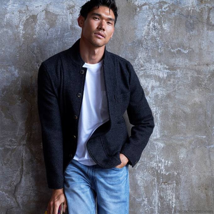 Allen Edmonds Clothing D66B200 | Allen Edmonds Grayers Burnham Wollblazer grau unisex