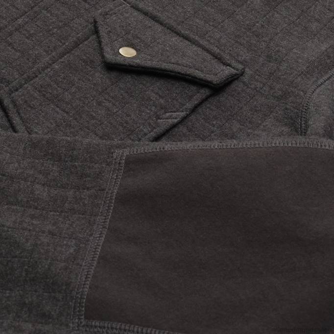 Allen Edmonds Clothing D66B229 | Allen Edmonds Billy Reid – gesteppte Strickjacke mit Gittermuster Holzkohle unisex