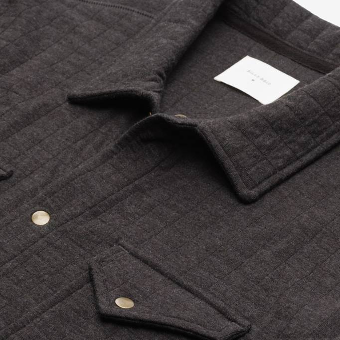 Allen Edmonds Clothing D66B229 | Allen Edmonds Billy Reid – gesteppte Strickjacke mit Gittermuster Holzkohle unisex