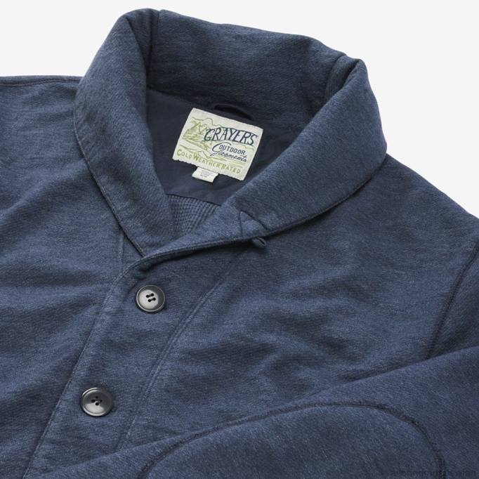 Allen Edmonds Clothing D66B186 | Allen Edmonds Greyers Dunlop-Cardigan mit Waffelfutter Marine unisex