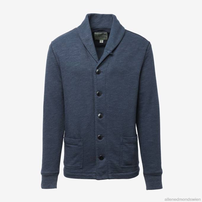 Allen Edmonds Clothing D66B186 | Allen Edmonds Greyers Dunlop-Cardigan mit Waffelfutter Marine unisex