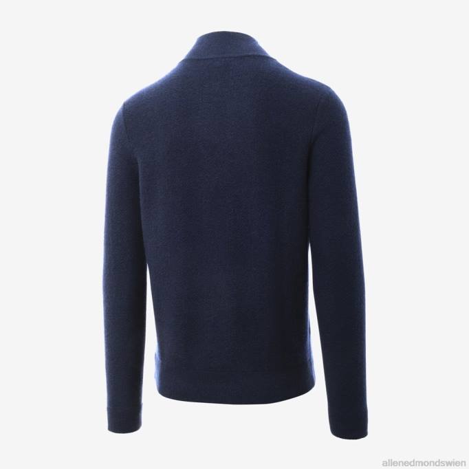 Allen Edmonds Clothing D66B191 | Allen Edmonds Pullover aus Wolle und Kaschmir mit Viertelreißverschluss Marine unisex