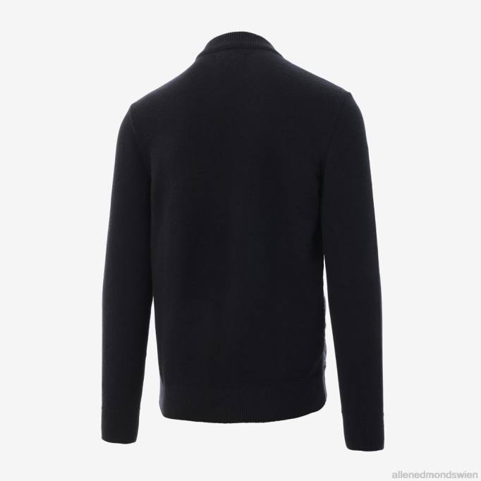 Allen Edmonds Clothing D66B253 | Allen Edmonds Barbour-Pullover mit Rautensteppung und durchgehendem Reißverschluss Schwarz unisex