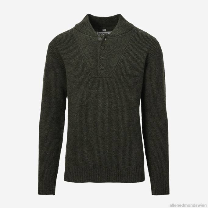 Allen Edmonds Clothing D66B520 | Allen Edmonds Schott N.Y.C. Militär-Henley-Pullover moosgrün unisex
