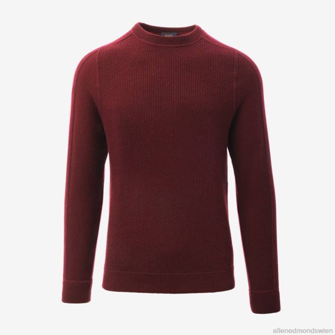 Allen Edmonds Clothing D66B531 | Allen Edmonds Rundhalspullover aus Wolle und Kaschmir Burgund unisex