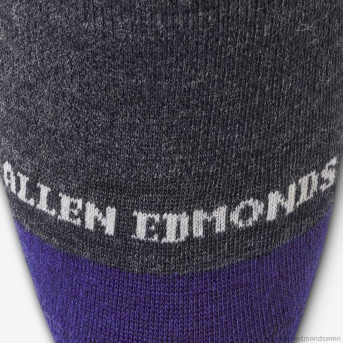 Allen Edmonds Clothing D66B179 | Allen Edmonds Coole, über die Wade reichende Merino-Kleidersocken Anthrazitgrau unisex