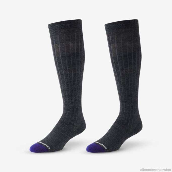 Allen Edmonds Clothing D66B179 | Allen Edmonds Coole, über die Wade reichende Merino-Kleidersocken Anthrazitgrau unisex