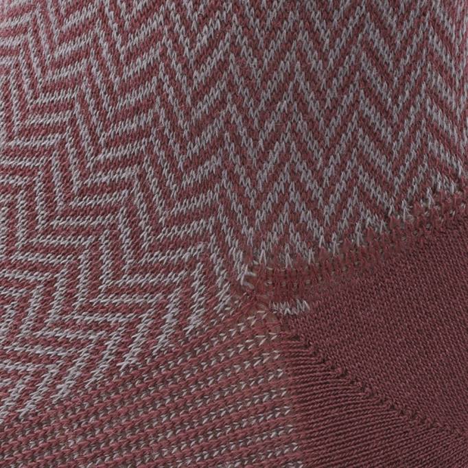 Allen Edmonds Clothing D66B181 | Allen Edmonds Knielange Socken mit Fischgrätenmuster Merlot-Fischgrätenmuster unisex