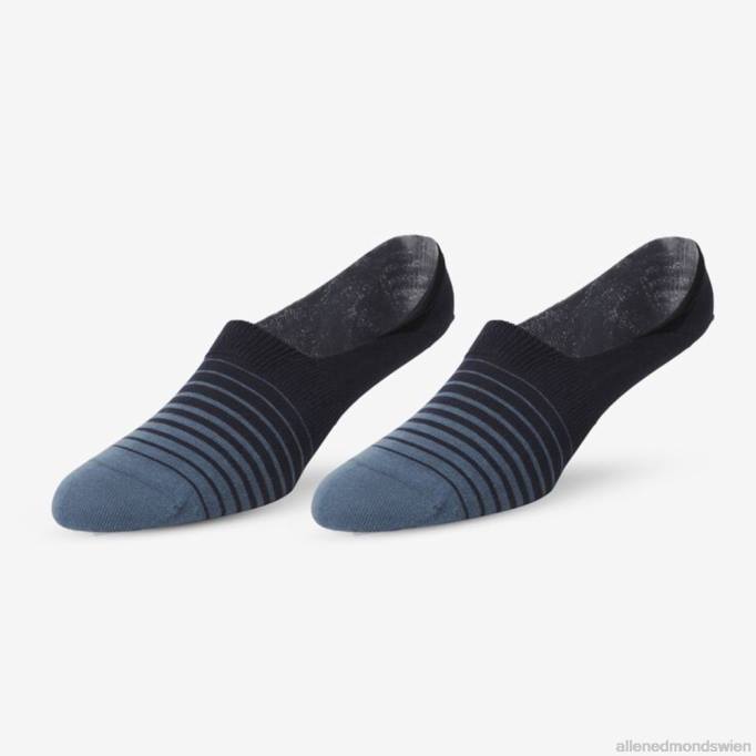 Allen Edmonds Clothing D66B185 | Allen Edmonds No-Show-Socken im 2er-Pack Khaki/Indigo unisex