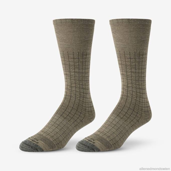 Allen Edmonds Clothing D66B202 | Allen Edmonds Coole Dress-Socken aus Merinowolle mit Fensterscheibe Haferflocken unisex