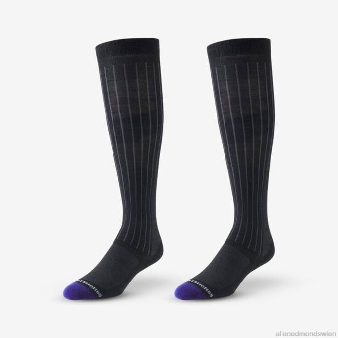 Allen Edmonds Clothing D66B509 | Allen Edmonds Coole, über die Wade reichende Merino-Kleidersocken Schwarz unisex