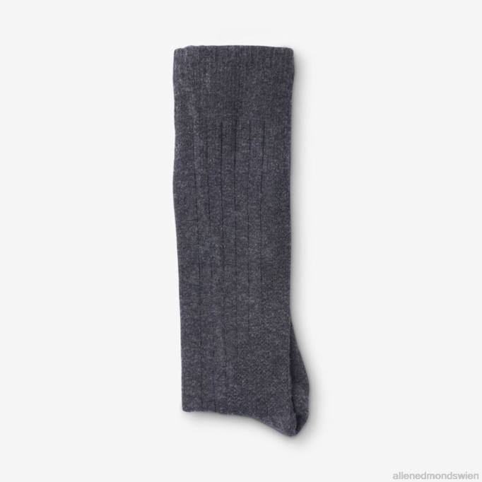 Allen Edmonds Clothing D66B512 | Allen Edmonds Air Dress-Socken aus Baumwolle in der Mitte der Wade Anthrazitgrau unisex