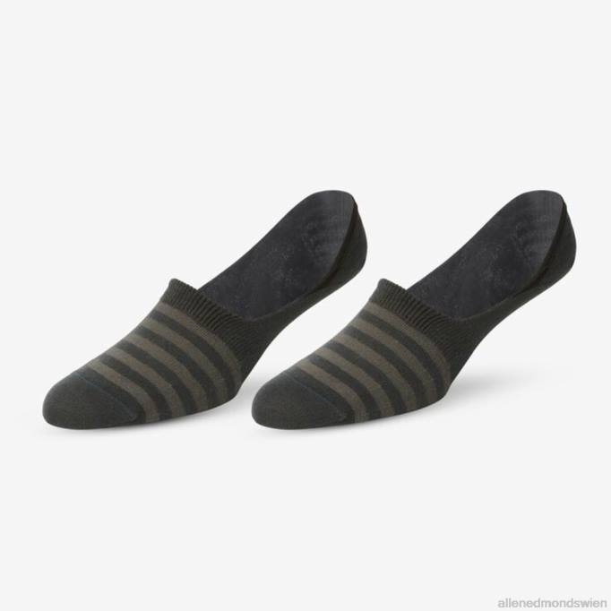 Allen Edmonds Clothing D66B516 | Allen Edmonds No-Show-Socken im 2er-Pack Brombeere/Grau unisex