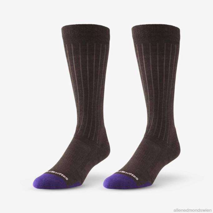 Allen Edmonds Clothing D66B528 | Allen Edmonds Coole Merino-Kleidersocken bis zur Mitte der Wade braun unisex
