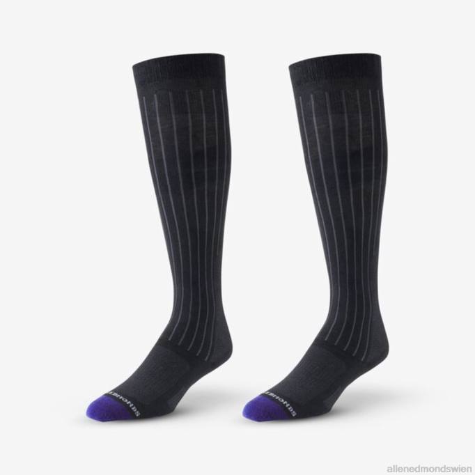 Allen Edmonds Clothing D66B529 | Allen Edmonds Air-Kleiderstrümpfe aus Baumwolle über der Wade Schwarz unisex