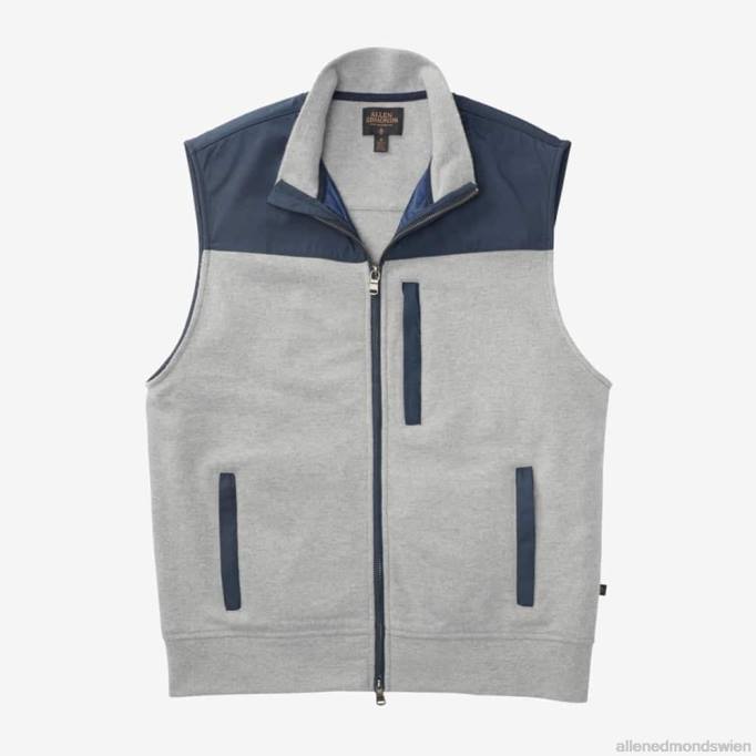 Allen Edmonds Clothing D66B165 | Allen Edmonds James Weste mit Reißverschluss vorne Marine unisex