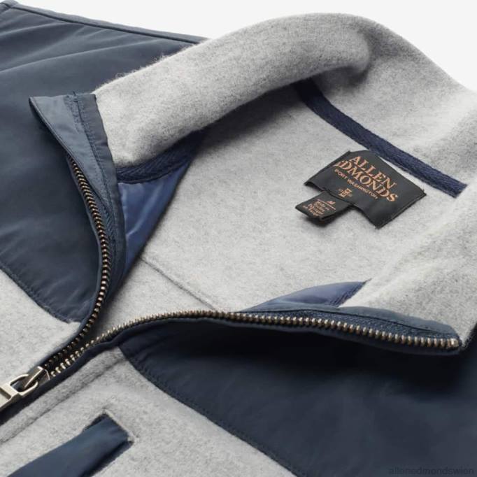Allen Edmonds Clothing D66B165 | Allen Edmonds James Weste mit Reißverschluss vorne Marine unisex