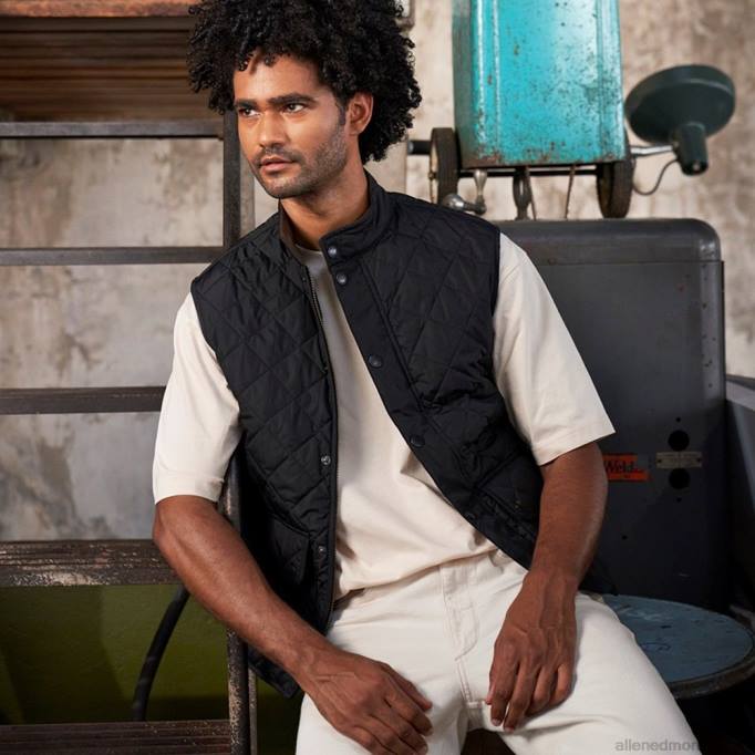 Allen Edmonds Clothing D66B206 | Allen Edmonds Barbour Lowerdale Weste Schwarz unisex