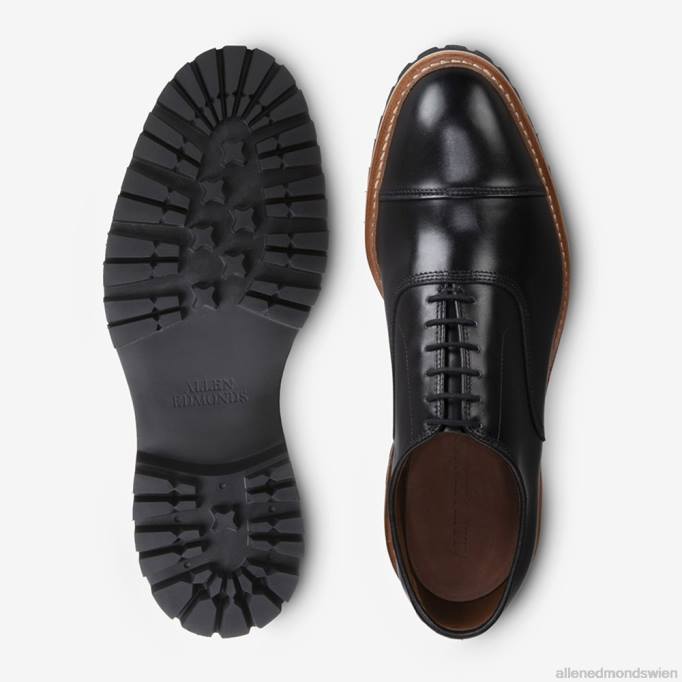 Allen Edmonds Schuhe D66B40 | Allen Edmonds Anzugschuh mit Park Avenue-Signatur und Stollen schwarzes Leder Männer