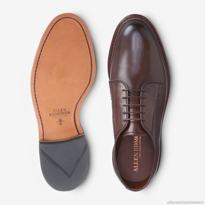 Allen Edmonds Schuhe D66B73 | Allen Edmonds Leeds Dress – Blucher-Kleiderschuh mit schlichter Zehenpartie Zigarre Männer