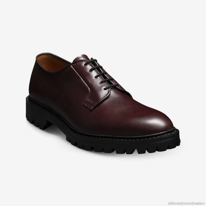 Allen Edmonds Schuhe D66B105 | Allen Edmonds Lennon Lug Derby burgunderfarbenes Leder Männer