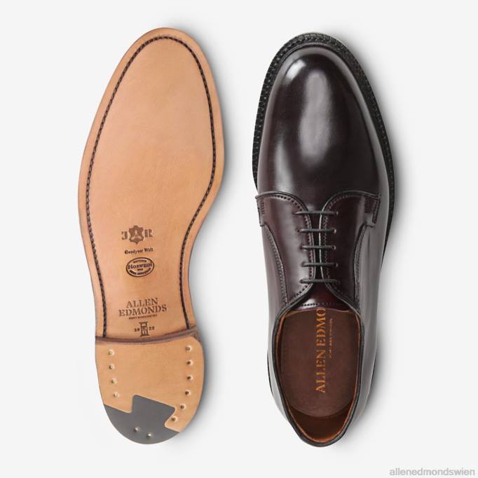 Allen Edmonds Schuhe D66B402 | Allen Edmonds Leeds Shell Cordovan Derby-Schuh Burgunder Cordovan Männer