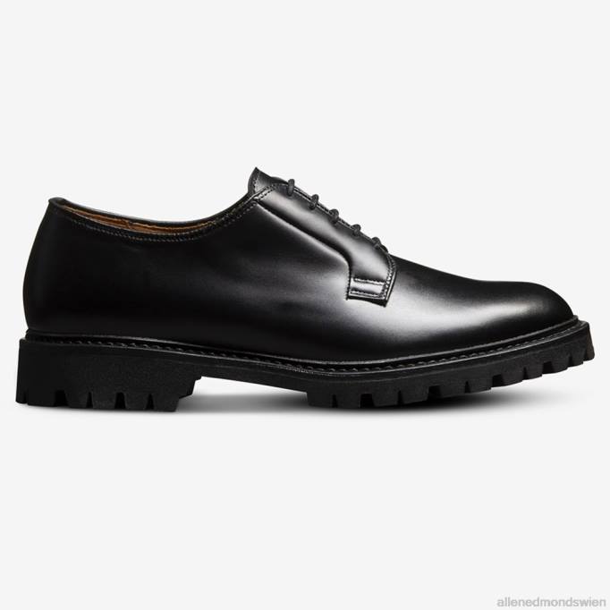 Allen Edmonds Schuhe D66B447 | Allen Edmonds Lennon Lug Derby schwarzes Leder Männer